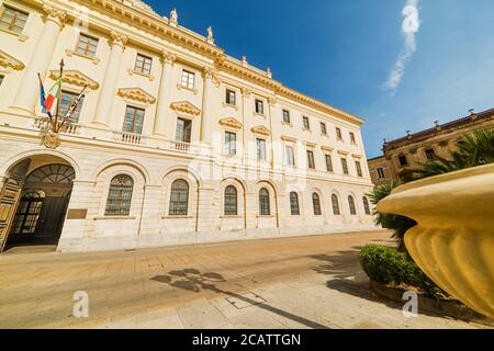 Palazzo della Provincia de Sassari, Italie Banque D'Images