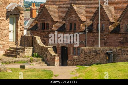 Le XVIe siècle Rudhall Almshres à Ross sur Wye. Banque D'Images