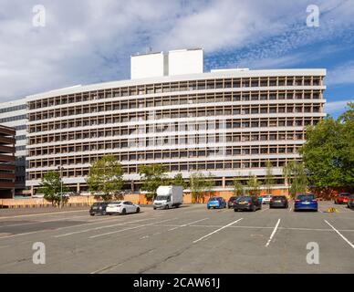 Les bureaux de la compagnie d'assurance AXA Ipswich, Angleterre, Royaume-Uni les architectes Johns, Slater HAward ont construit 1969 anciennement Guardian Royal Exchange Banque D'Images