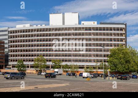 Les bureaux de la compagnie d'assurance AXA Ipswich, Angleterre, Royaume-Uni les architectes Johns, Slater HAward ont construit 1969 anciennement Guardian Royal Exchange Banque D'Images