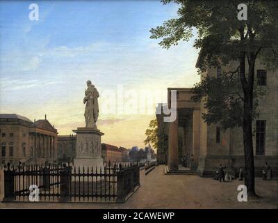 Gaertner Eduard - la Neue Wache à Berlin - Ecole allemande - 19ème et début du 20ème siècle Banque D'Images