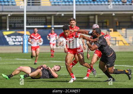 Regan Grace (5) de St Helens en action pendant le match Banque D'Images