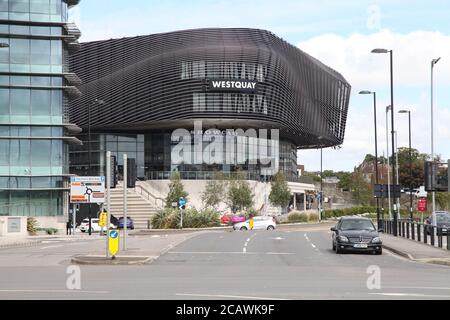 Centre commercial WestQuay, tiré de West Quay Road, Southampton, Angleterre, Royaume-Uni, août 2020 Banque D'Images