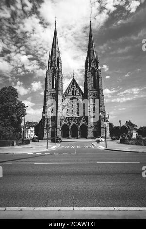 Église Saint-Paul Strasbourg France. 2 août 2020 Banque D'Images