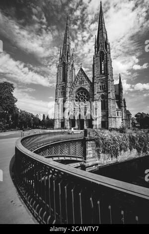 Église Saint-Paul Strasbourg France. 2 août 2020 Banque D'Images