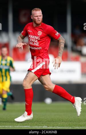 Enschede, pays-Bas. 08 août 2020. ALMERE, 08-08-2020, stade Yanmar, football, saison 2020/2021, pré saison amicale, joueur du FC de la ville d'Almere Thomas Verheydt pendant le match Almere City - ADO Den Haag crédit: Pro shots/Alamy Live News Banque D'Images