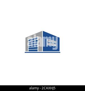 Logo/icône de rangement et coffre-fort Illustration de Vecteur