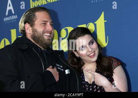 LOS ANGELES - 13 MAI : Jonah Hill, Beanie Feldstein à la première 'BookSmart' au Théâtre de l'Ace Hotel le 13 mai 2019 à Los Angeles, CA Banque D'Images