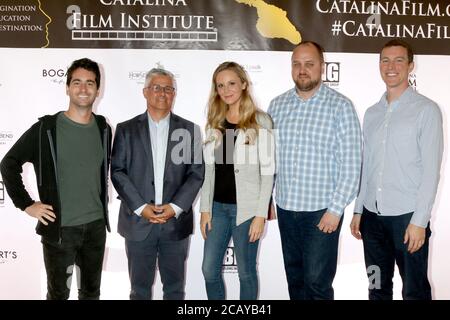 LOS ANGELES - SEP 26 : Zachary tari, Adrian Ward, Jessica Kinni, Duane Swierczynski, Taylor Braun au Catalina film Festival 2019 - jeudi au Queen Mary le 26 septembre 2019 à long Beach, CA Banque D'Images