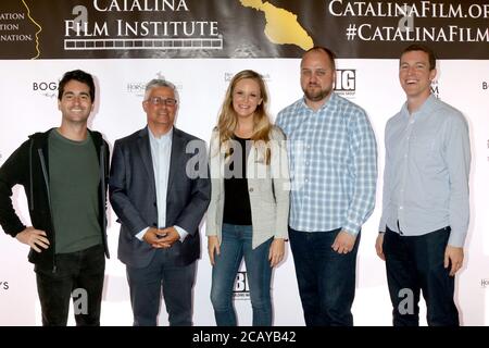 LOS ANGELES - SEP 26 : Zachary tari, Adrian Ward, Jessica Kinni, Duane Swierczynski, Taylor Braun au Catalina film Festival 2019 - jeudi au Queen Mary le 26 septembre 2019 à long Beach, CA Banque D'Images