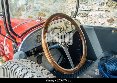 Rouge vintage Citroën C2 Cabriolet 1923-1926 Banque D'Images