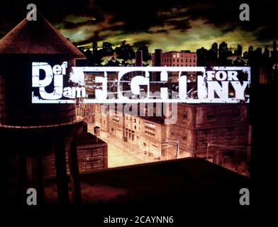 DEF Jam Fight for NY - Nintendo Gamecube Videogame - usage éditorial seulement Banque D'Images
