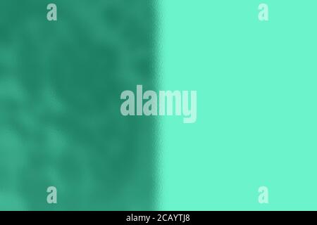 Papier peint abstrait, graphique d'arrière-plan, demi-vert foncé avec texture, demi-vert clair blanc avec espace pour le texte, copie Banque D'Images