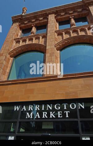 Warrington Market, développement de Time Square, Warrington Town Center, Cheshire, Angleterre, Royaume-Uni Banque D'Images