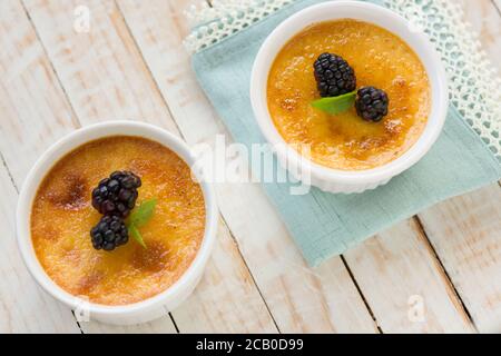 CREME Brulee Banque D'Images