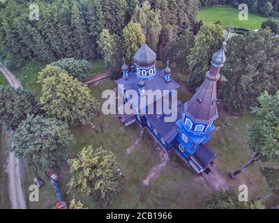 Église orthodoxe de la , protection de la mère de Dieu» à Puchly, Pologne Banque D'Images