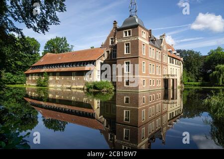 Château de Senden, Château amarré, Senden, Muensterland, Rhénanie-du-Nord-Westphalie, Allemagne Banque D'Images