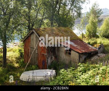 Ancien hangar à bateaux Banque D'Images