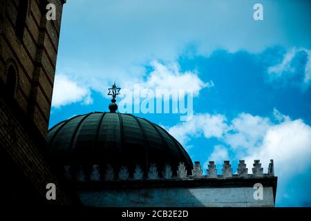 Détails de l'architecture de la synagogue de Budapest, Synagogue Dohany à Budapest, Hongrie Banque D'Images