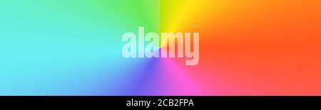 arrière-plan abstrait aux couleurs arc-en-ciel, éclairage coloré soufflant du centre aux côtés du motif abstrait, fond en maille dégradé flou en b Banque D'Images