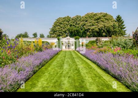 Le jardin clos de Houghton Hall, Norfolk. Banque D'Images