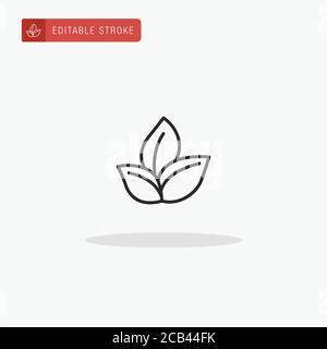 Vecteur d'icône de tissu écologique. Icône de tissu écologique pour la présentation. Illustration de Vecteur