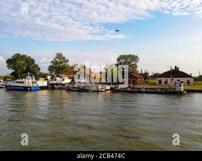 Delta du Danube. Le bras Sulina Banque D'Images