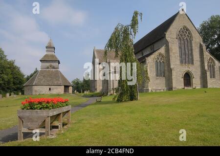 Église Sainte-Marie-la-Vierge à Pembridge, Herefordshire Banque D'Images