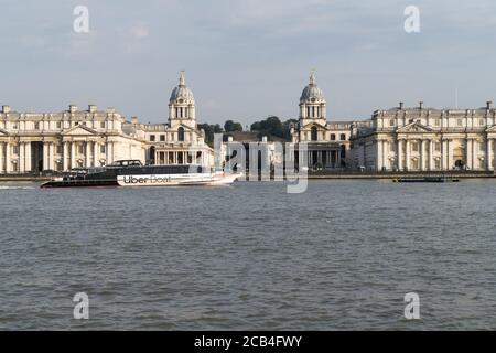 Uber Boat by Thames Clippers en service sur la rivière tamise Banque D'Images