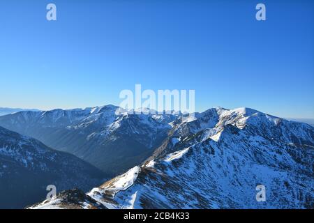 Montagnes de Tatra occidentale en Pologne. Parc national de Tatra. Banque D'Images