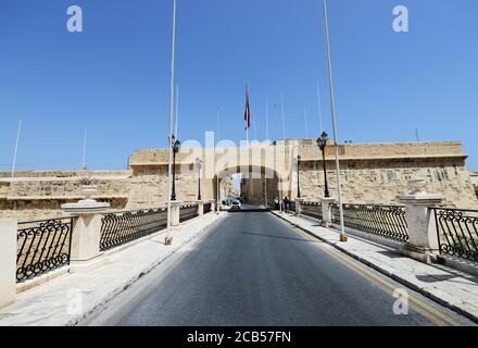 Malte au musée de la guerre à Birgu, Malte. Banque D'Images