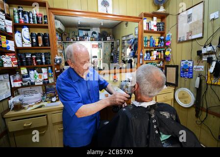 Saloon de Freddie à Vittriosa, Malte. Banque D'Images