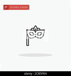 Vecteur de l'icône du masque oculaire. Icône masque pour la présentation. Illustration de Vecteur