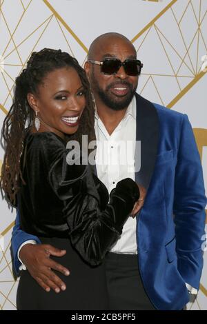 LOS ANGELES - SEP 21 : Shanola Hampton, Daren Dukes au Showtime Emmy Eve Party aux San Vicente Bungalows le 21 septembre 2019 à West Hollywood, CA Banque D'Images