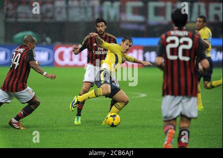 Milan Italie, 30 octobre 2013, Stade 'G.MEAZZA SAN SIRO', Championnat de football sérieux A 2013/2014, AC Milan - SS Lazio: Miroslav Klose en action pendant le match Banque D'Images