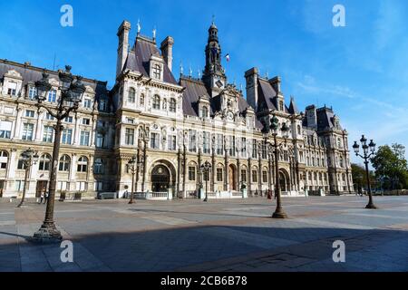 L'Hotel de Ville. Hôtel de ville de Paris Banque D'Images