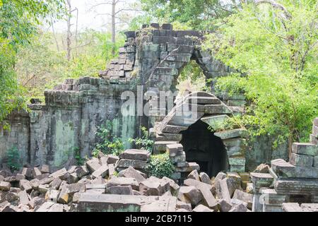 Siem Reap, Cambodge - Beng Mealea à Siem Reap, Cambodge. Il fait partie du site du patrimoine mondial d'Angkor. Banque D'Images