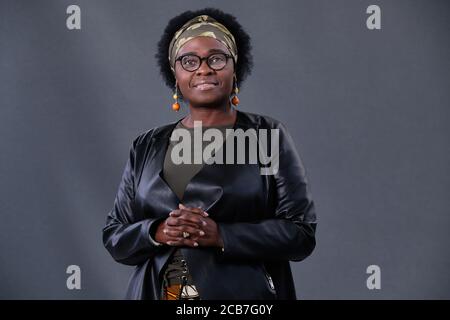 Jennifer Nansubuga, romancière ougandaise et écrivaine à court terme, assiste à un Photocall pendant le Festival international du livre d'Édimbourg 2018 Banque D'Images