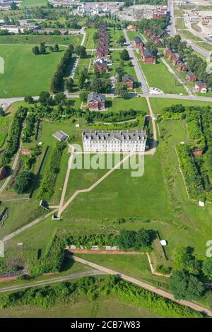 Detroit, Michigan - fort historique Wayne. Construit dans les années 1840, au point le plus étroit de la rivière Detroit, le fort était destiné à se protéger contre Britis Banque D'Images