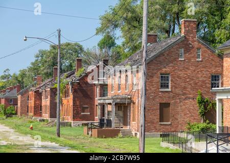 Detroit, Michigan - fort historique Wayne. Construit dans les années 1840, au point le plus étroit de la rivière Detroit, le fort était destiné à se protéger contre Britis Banque D'Images