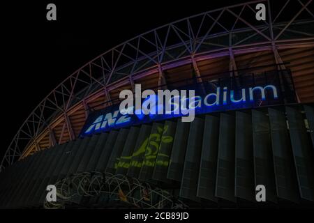 Scène nocturne et architecture du stade ANZ à Sidney, Australie, 2018 Banque D'Images