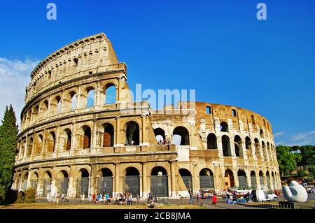 Grande Rome. Colisée emblématique. Symbole de l'Italie Banque D'Images