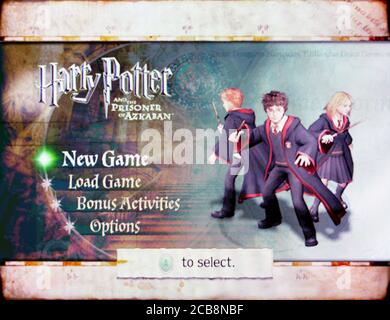 Harry Potter et le prisonnier d'Azkaban - Nintendo Gamecube Jeu vidéo - usage éditorial uniquement Banque D'Images