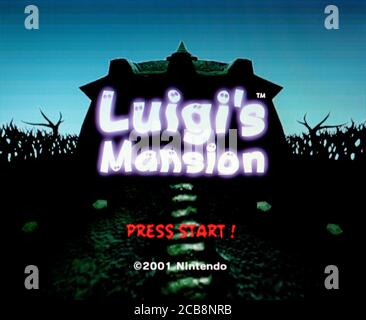 Luigi's Mansion - Nintendo Gamecube Videogame - usage éditorial seulement Banque D'Images