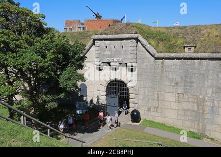 Fort de Nothe à Weymouth, au bout de la péninsule de Nothe, imprégné d'histoire et offrant une vue imprenable sur la côte jurassique, Dorset, Royaume-Uni Banque D'Images