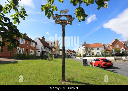 Debenham, un joli village dans le Suffolk rural, à East Anglia, Angleterre, Royaume-Uni Banque D'Images