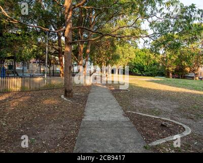 Punch Park à Rozelle lors d'un après-midi ensoleillé d'été Banque D'Images