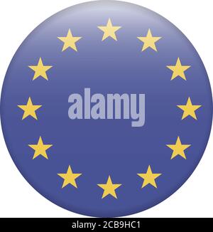 Drapeau Union européenne-UE avec dimensions et couleurs exactes Illustration de Vecteur