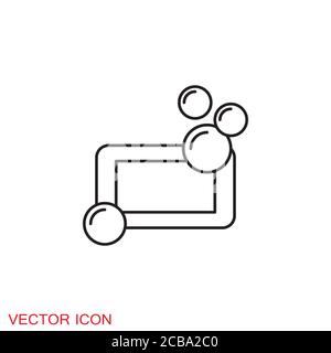 Icône nettoyage. Services de nettoyage industriel nettoyant à risque Illustration de Vecteur