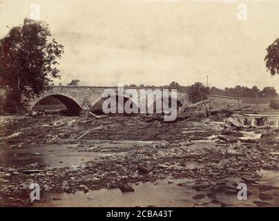 Pont Antietam, sur l'autoroute à péage de Sharpsburg et Boonsboro, no 2, le 1862 septembre 1862. Banque D'Images